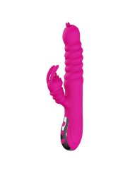 ARMONY VIBRADOR MULTIFUNCION RABBIT DOBLE LENGUA EFECTO CALOR FUCSIA