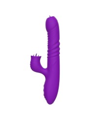 ARMONY FULLY GSPOT VIBRADOR RABBIT CON LENGUA ESTIMULADORA EFECTO CALOR VIOLETA