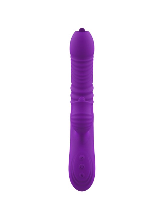 ARMONY FULLY GSPOT VIBRADOR RABBIT CON LENGUA ESTIMULADORA EFECTO CALOR VIOLETA