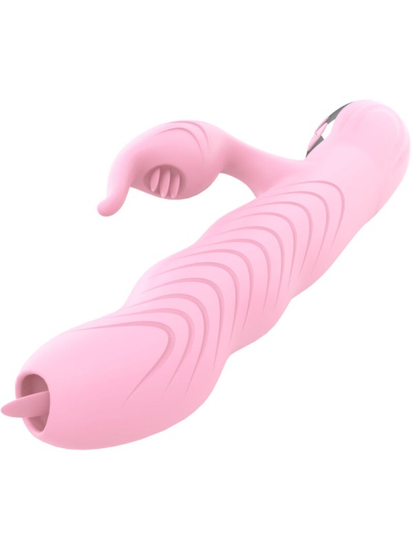 ARMONY MARCIA VIBRADOR THRUSTING DOBLE LENGUA EFECTO CALOR ROSA