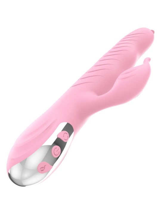 ARMONY MARCIA VIBRADOR THRUSTING DOBLE LENGUA EFECTO CALOR ROSA