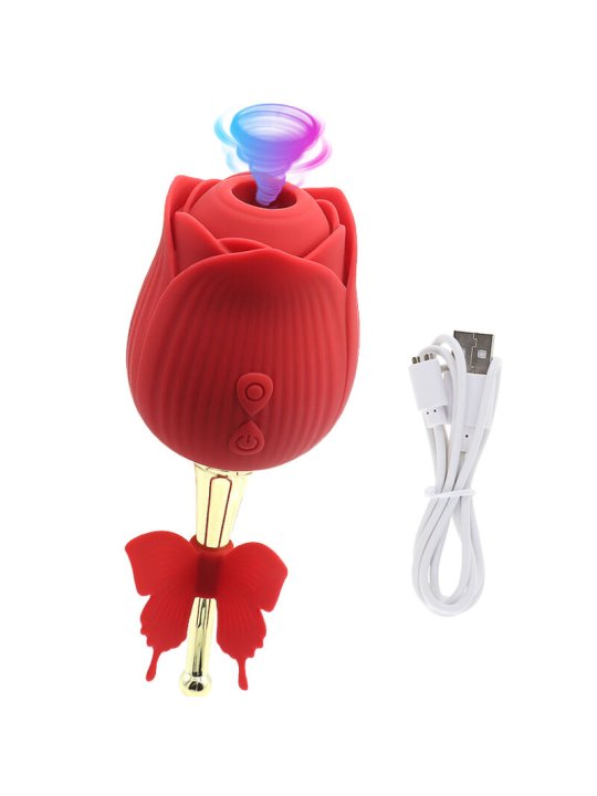 ARMONY BUTTERFLY FLOWER SUCCIONADOR ROJO