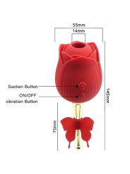 ARMONY BUTTERFLY FLOWER SUCCIONADOR ROJO