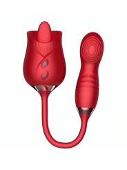 ARMONY DELIGHT FLOWER VIBRADOR BUMPING CON LENGUA ROJO