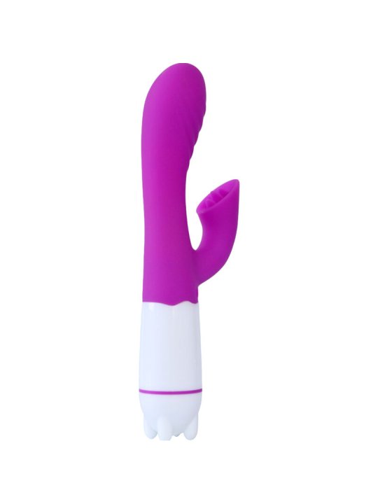 ARMONY HAPPY VIBRADOR ESTIMULADOR CON LENGUA RECARGABLE VIOLETA