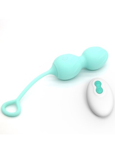 ARMONY BLOSSOMS PESAS VAGINALES VIBRADOR CONTROL REMOTO 10 VIBRACIONES VERDE