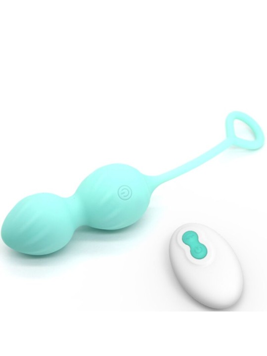 ARMONY BLOSSOMS PESAS VAGINALES VIBRADOR CONTROL REMOTO 10 VIBRACIONES VERDE