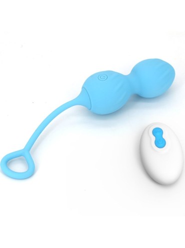 ARMONY BLOSSOMS PESAS VAGINALES VIBRADOR CONTROL REMOTO 10 VIBRACIONES AZUL