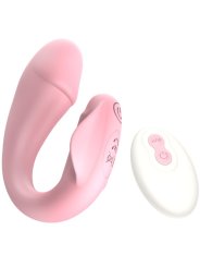 ARMONY FRESHFUN CICI VIBRADOR STRAP ON CONTROL REMOTO Y APP 10 VIBRACIONES ROSA