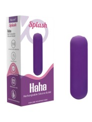 ARMONY SPLASH HAHA BALA VIBRADORA SILICONA 10 VIBRACIONES 75 X 19 CM MORADO
