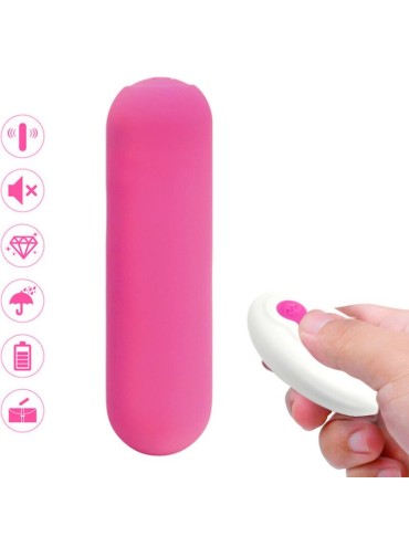 ARMONY SPLASH JOIE BALA VIBRADORA SILICONA CONTROL REMOTO 10 VIBRACIONES 75 X 19 CM ROSA