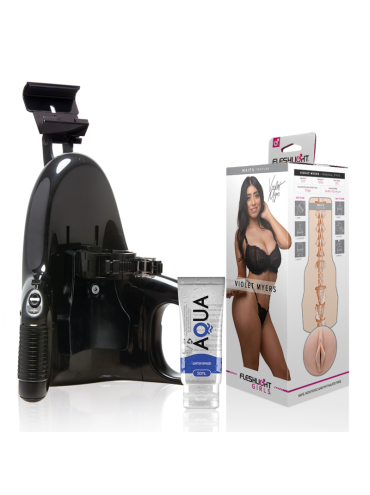 FLESHLIGHT VIOLET MYERS WAIFU UNIVERSAL LAUNCH LUBRICANTE AQUA QUALITY 50 ML
