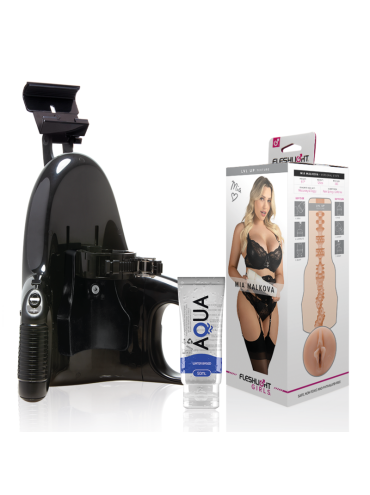 FLESHLIGHT MIA MALKOVA VAGINA LVL UP UNIVERSAL LAUNCH LUBRICANTE AQUA QUALITY 50 ML