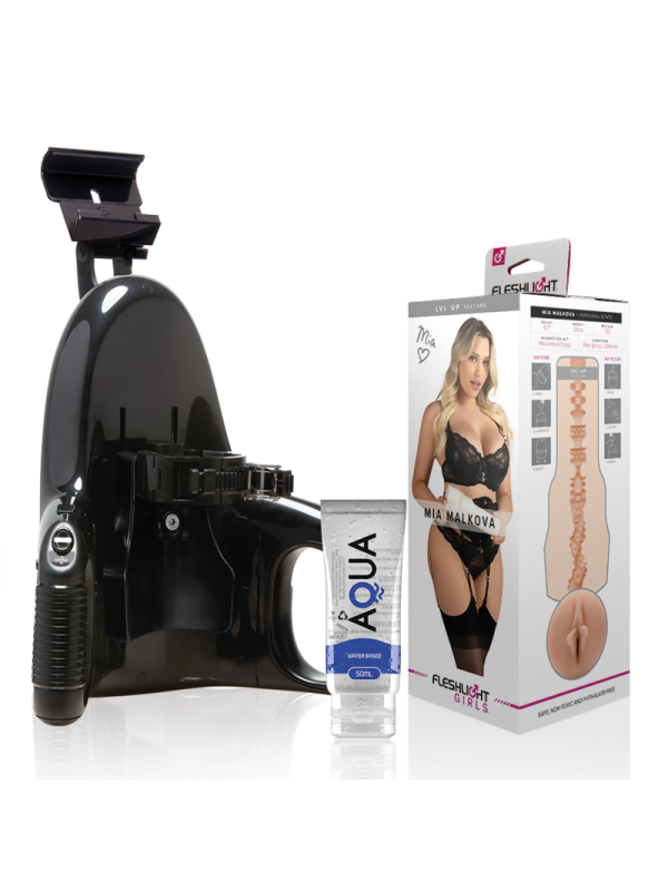 FLESHLIGHT MIA MALKOVA VAGINA LVL UP UNIVERSAL LAUNCH LUBRICANTE AQUA QUALITY 50 ML