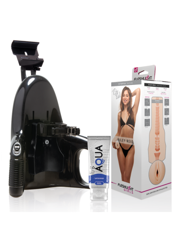 FLESHLIGHT VAGINA RILEY REID UTOPIA UNIVERSAL LAUNCH LUBRICANTE AQUA QUALITY 50 ML