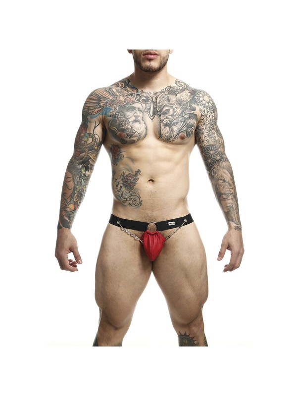 MOB DNGEON JOCKSTRAP ROJO CON CADENAS TALLA UNICA