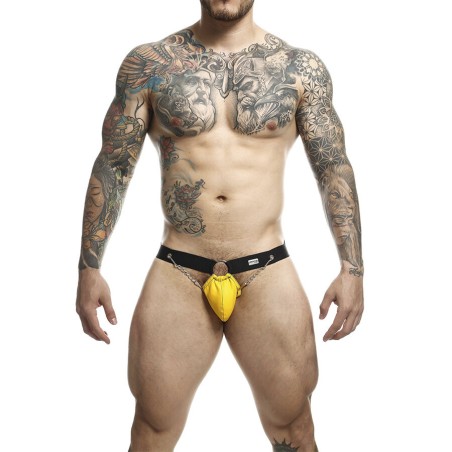 MOB DNGEON JOCKSTRAP AMARILLO CON CADENAS TALLA UNICA