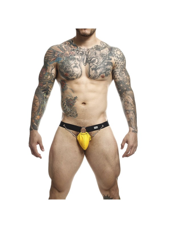 MOB DNGEON JOCKSTRAP AMARILLO CON CADENAS TALLA UNICA