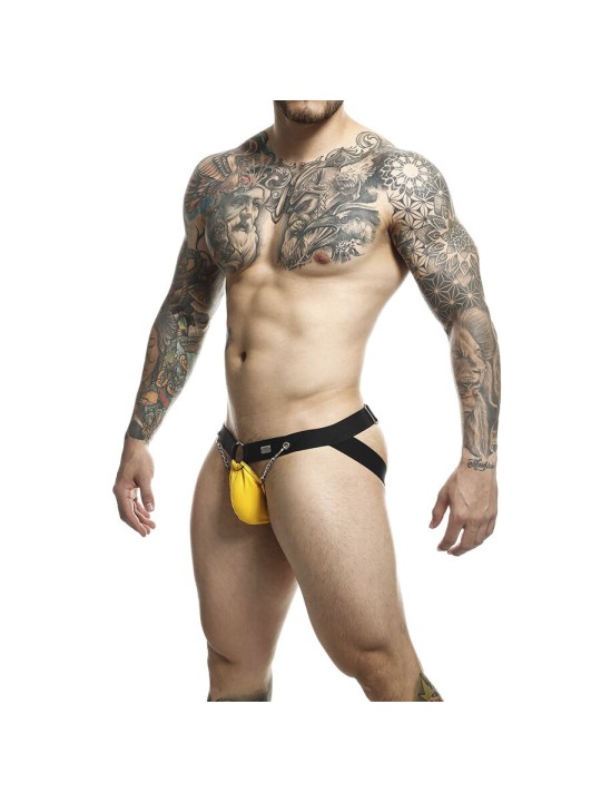 MOB DNGEON JOCKSTRAP AMARILLO CON CADENAS TALLA UNICA