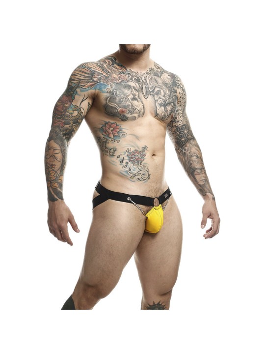 MOB DNGEON JOCKSTRAP AMARILLO CON CADENAS TALLA UNICA