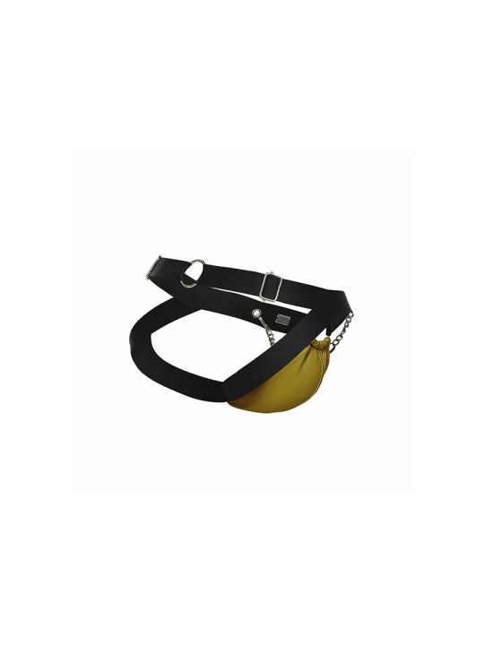 MOB DNGEON JOCKSTRAP AMARILLO CON CADENAS TALLA UNICA