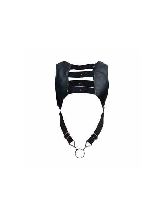 MOB DNGEON ARNES NEGRO CON ANILLO SUPERIOR PARA EL PENE TALLA UNICA