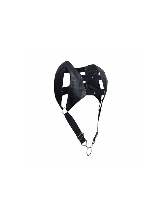 MOB DNGEON ARNES NEGRO CON ANILLO SUPERIOR PARA EL PENE TALLA UNICA