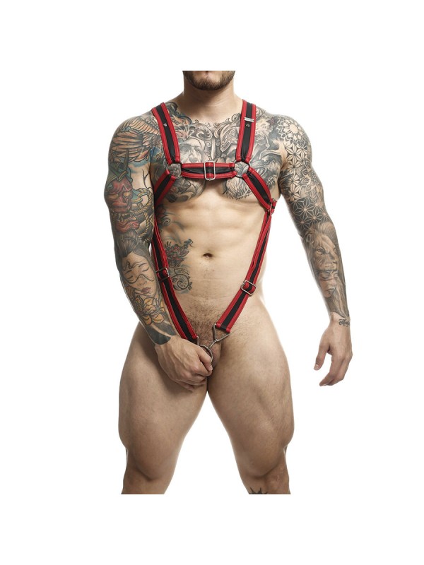 MOB DNGEON ARNES CRUZADO ROJO PARA EL PENE TALLA UNICA