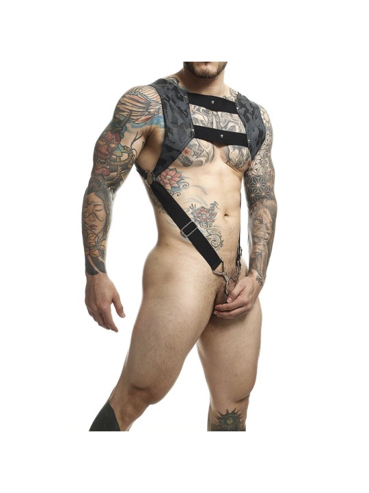 MOB DNGEON ARNES CON ANILLO PLATEADO PARA EL PENE TALLA UNICAS