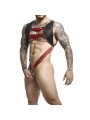 MOB DNGEON ARNES CON ANILLO ROJO PARA EL PENE TALLA UNICAS