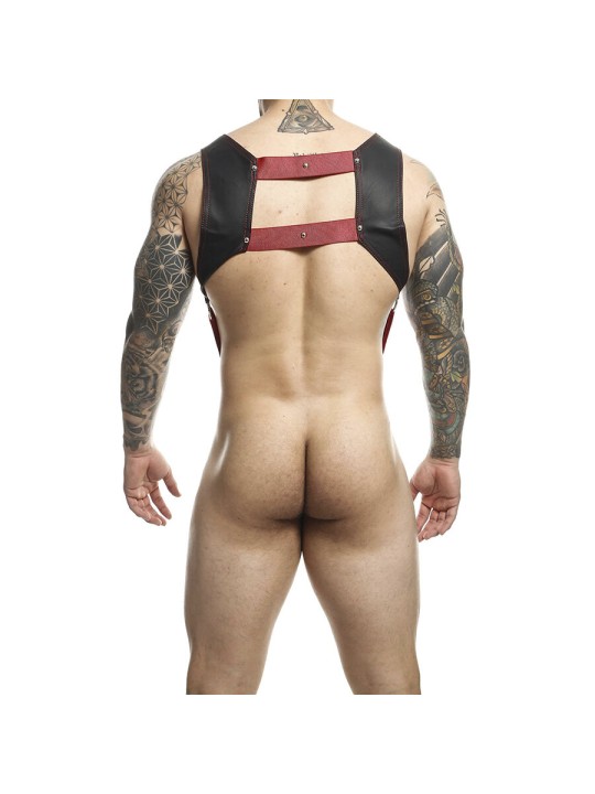 MOB DNGEON ARNES CON ANILLO ROJO PARA EL PENE TALLA UNICAS