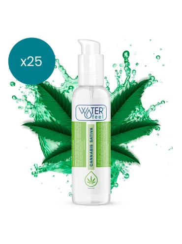 WATERFEEL LUBRICANTE CANNABIS 150 ML PACK 25 UDS