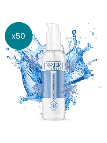 WATERFEEL LUBRICANTE EFECTO FRIO 150 ML PACK 50 UDS