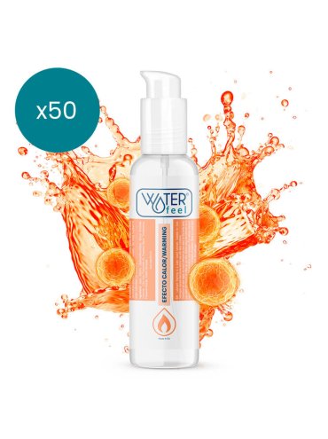 WATERFEEL LUBRICANTE EFECTO CALOR 150 ML PACK 50 UDS