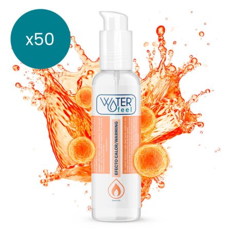 WATERFEEL LUBRICANTE EFECTO CALOR 150 ML PACK 50 UDS