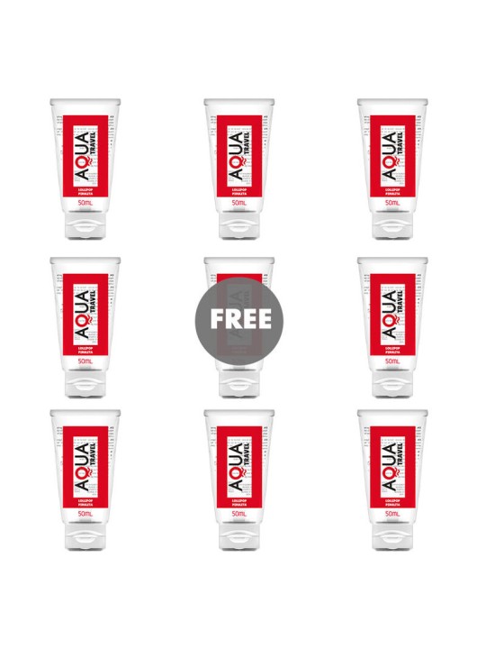 AQUA TRAVEL LUBRICANTE BASE AGUA SABOR PIRULETA 50 ML 81 GRATIS