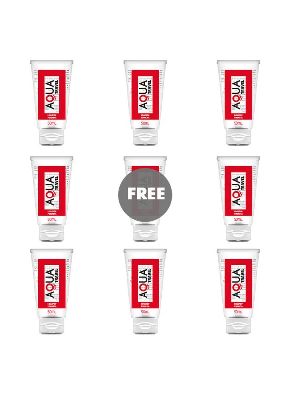 AQUA TRAVEL LUBRICANTE BASE AGUA SABOR PIRULETA 50 ML 81 GRATIS