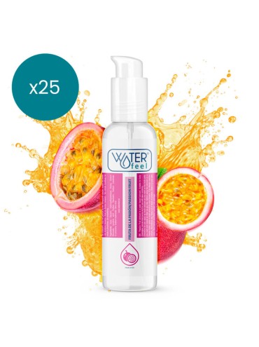 WATERFEEL LUBRICANTE BASE AGUA FRUTA DE LA PASION 175 ML PACK 25 UDS
