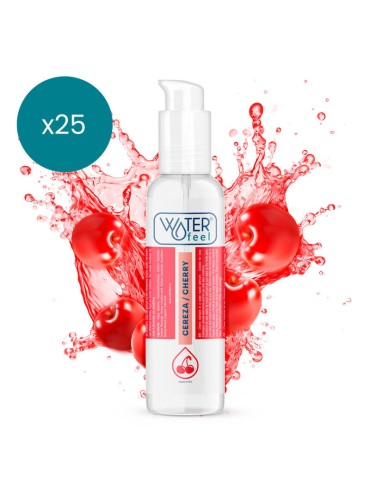 WATERFEEL LUBRICANTE CEREZA 175 ML PACK 25 UDS
