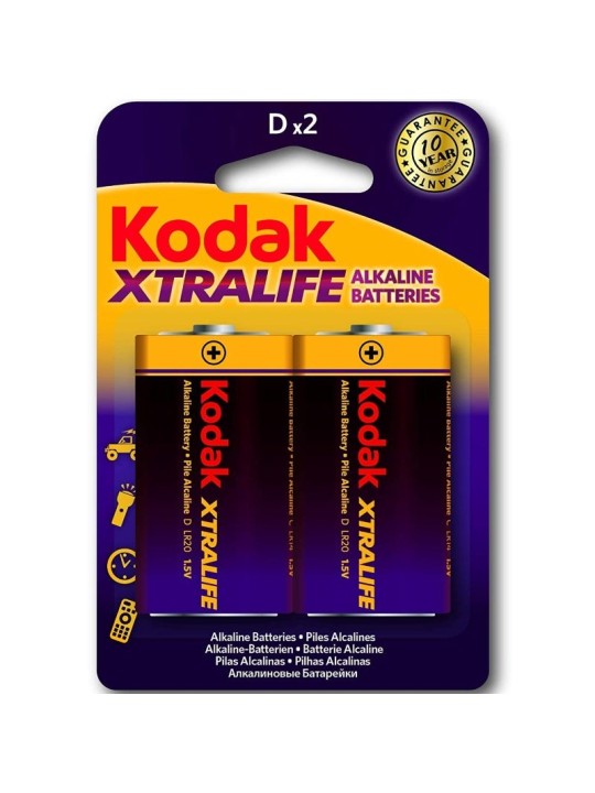 KODAK XTRALIFE PILAS ALCALINAS D LR20 15V