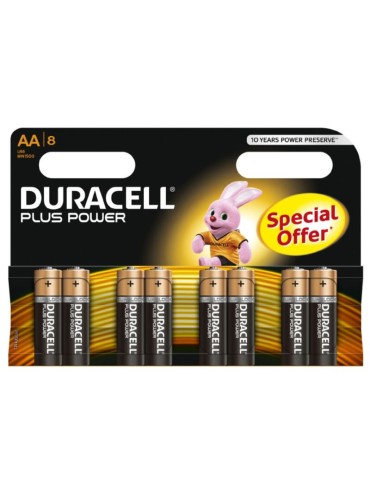 DURACELL PLUS POWER PILA ALCALINA AA LR6 BLISTER8