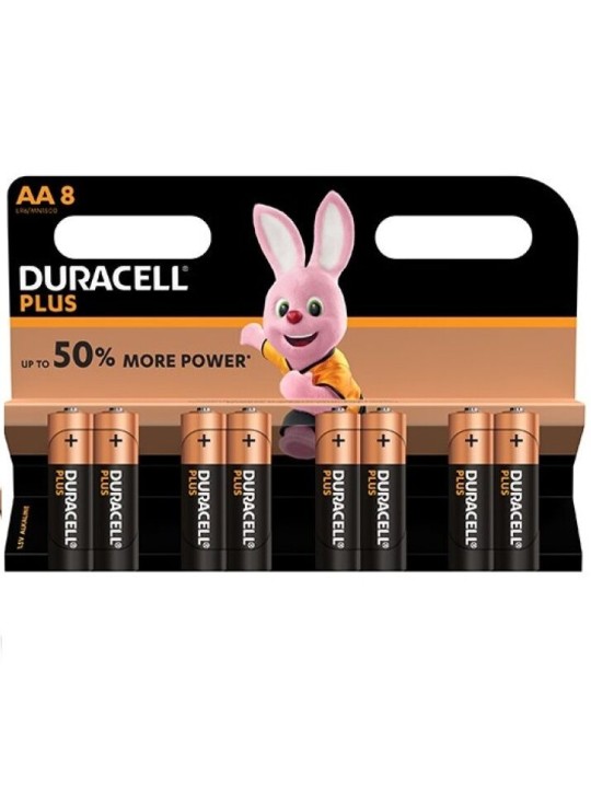 DURACELL PLUS POWER PILA ALCALINA AA LR6 BLISTER8
