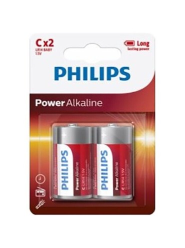 PHILIPS POWER ALKALINE PILA C LR14 BLISTER2
