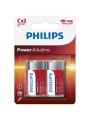 PHILIPS POWER ALKALINE PILA C LR14 BLISTER2