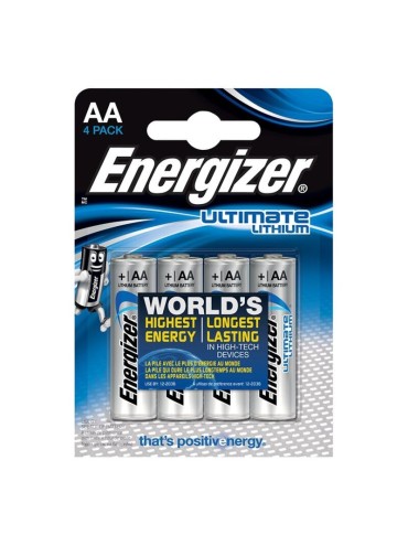 ENERGIZER ULTIMATE LITHIUM PILA LITIO AA L91 LR6 15V BLISTER4
