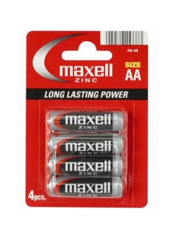 MAXELL PILA SALINA MANGANESO AA R6 BLISTER4