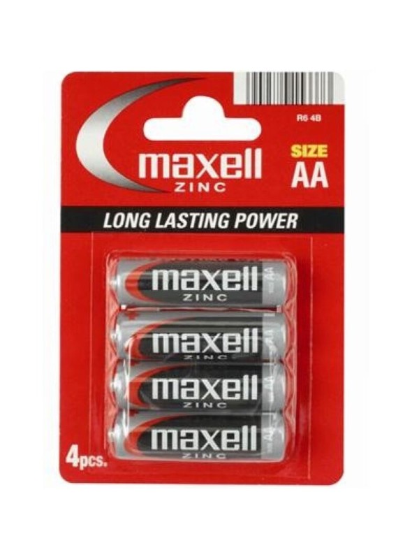 MAXELL PILA SALINA MANGANESO AA R6 BLISTER4