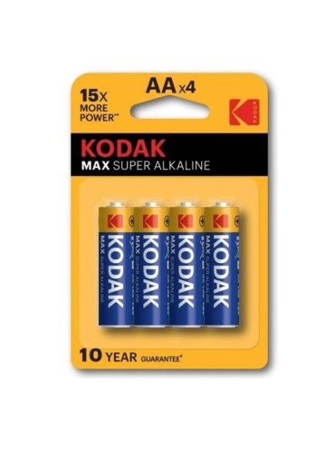 KODAK MAX SUPER PILA ALCALINA AA LR6 BLISTER4