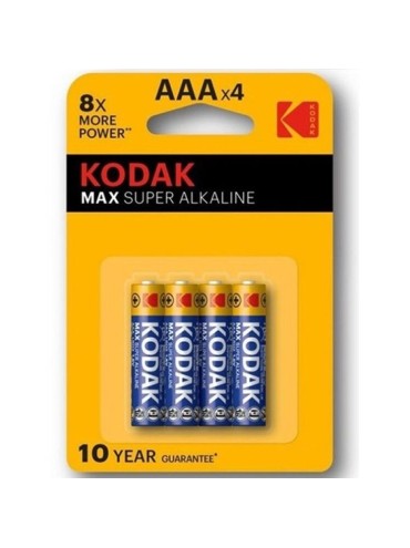 KODAK MAX SUPER PILA ALCALINA AAA LR03 BLISTER4