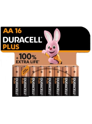 DURACELL PLUS POWER 100 PILA ALCALINA AA LR6 BLISTER16